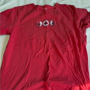 Floral Canada Flag Graphic Women’s Shirt